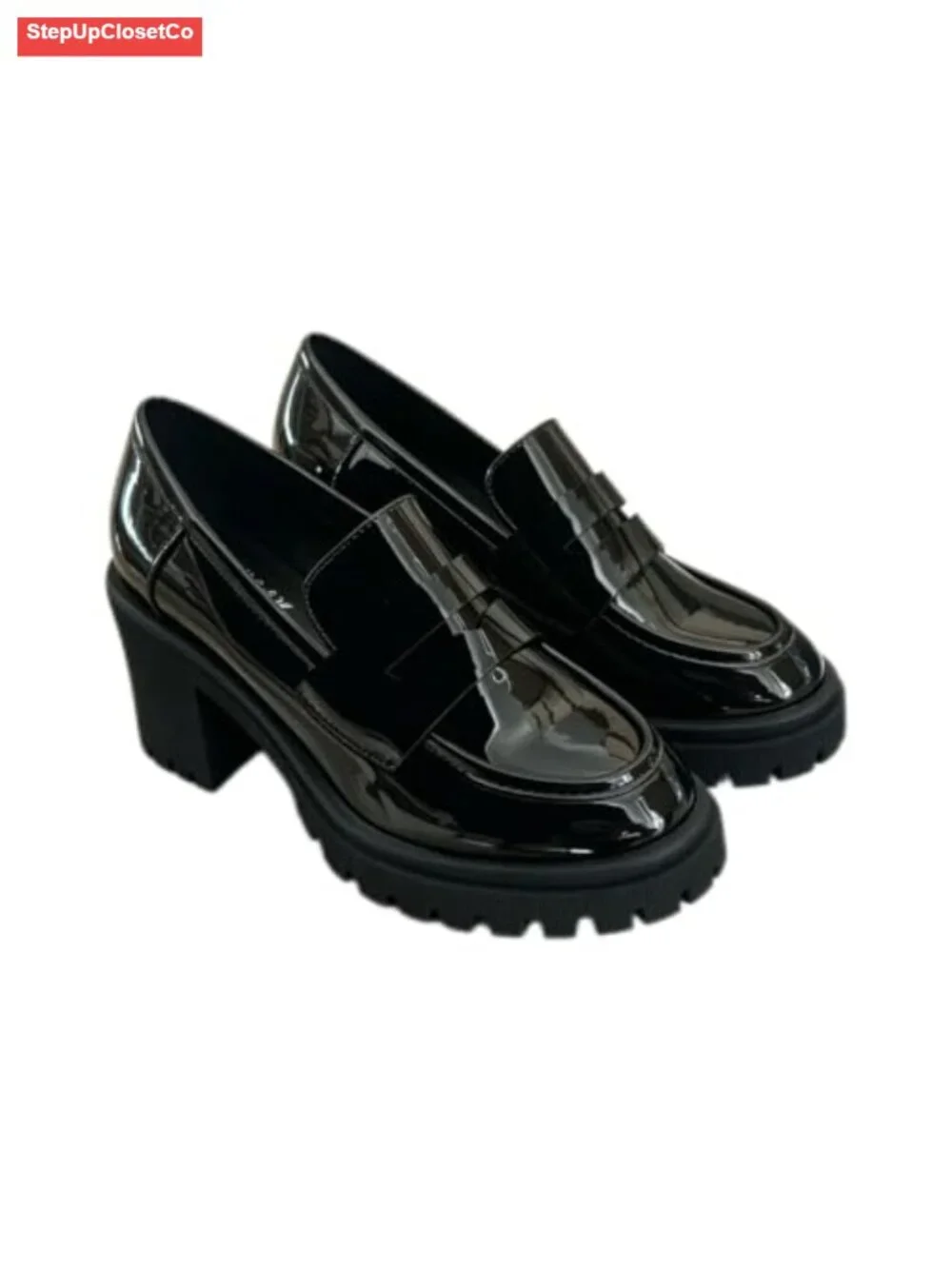 Women's Patent Leather Tassel Loafers Slip-On Dress Shoes